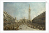 Doge Alvise IV Mocenigo appears on St. Marks Square, ca 1776 by Anonymous