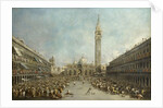 Doge Alvise IV Mocenigo appears on St. Marks Square, ca 1776 by Anonymous