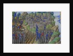 Hannibals army at the city of Naples. Miniature from: Vie dHannibal by Plutarch, 16th century by Anonymous