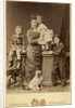 Grand Duchess Maria Fyodorovna with children, Nicholas Alexandrovich, George Alexandrovich and Xenia by Anonymous