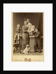 Grand Duchess Maria Fyodorovna with children, Nicholas Alexandrovich, George Alexandrovich and Xenia by Anonymous