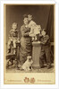 Grand Duchess Maria Fyodorovna with children, Nicholas Alexandrovich, George Alexandrovich and Xenia by Anonymous