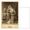 Grand Duchess Maria Fyodorovna with children, Nicholas Alexandrovich, George Alexandrovich and Xenia by Anonymous