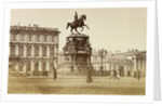 View of the Monument to Emperor Nicholas I on Saint Isaacs Square, 1874 by Anonymous