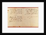 From the Ode to Joy (An die Freude). Autograph manuscript, 1785 by Anonymous