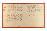 From the Ode to Joy (An die Freude). Autograph manuscript, 1785 by Anonymous