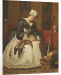The Embroideress by Anonymous