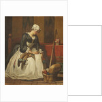 The Embroideress by Anonymous
