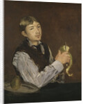 Young Boy Peeling a Pear by Anonymous