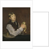 Young Boy Peeling a Pear by Anonymous