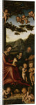 The Holy Family surrounded by Angels. Altarpiece of the Virgin (left wing), 1510-1515 by Anonymous