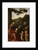 The Holy Family surrounded by Angels. Altarpiece of the Virgin (left wing), 1510-1515 by Anonymous