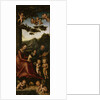 The Holy Family surrounded by Angels. Altarpiece of the Virgin (left wing), 1510-1515 by Anonymous