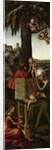 The Education of the Virgin Mary. Altarpiece of the Virgin (right wing), 1510-1515 by Anonymous