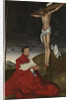 Cardinal Albrecht of Brandenburg kneeling before Christ on the cross, ca 1521-1525 by Anonymous