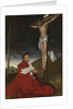 Cardinal Albrecht of Brandenburg kneeling before Christ on the cross, ca 1521-1525 by Anonymous