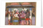 THe Jinns. Miniature from a ottoman manuscript, 1582 by Anonymous