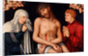 Christ as the Man of Sorrows flanked by the Virgin and St John with Angels, after 1537 by Anonymous