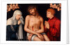 Christ as the Man of Sorrows flanked by the Virgin and St John with Angels, after 1537 by Anonymous
