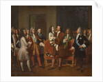 Louis XV Visiting Peter I the Great at the Hôtel de Lesdiguieres, 10th May 1717, First half of the 1 by Anonymous