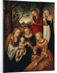 The Virgin and Child with Saints Catherine, Dorothy, Margaret and Barbara (so-called Marriage of St by Anonymous