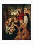 The Virgin and Child with Saints Catherine, Dorothy, Margaret and Barbara (so-called Marriage of St by Anonymous