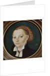 Portrait of Katharina Luther, née Katharina von Bora, c. 1525 by Anonymous