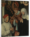 Gabriel of Eyb, Bishop of Eichstätt, with Saints Willibald and Walburga, 1520 by Anonymous