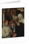 Gabriel of Eyb, Bishop of Eichstätt, with Saints Willibald and Walburga, 1520 by Anonymous