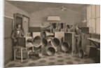 Intonarumori. Luigi Russolo and Ugo Piatti in the Studio in Milan by Anonymous
