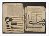 Surgical instruments. Manuscript of Al-Tasrif (The Method of Medicine) by Abulcasis, ca 1213-1223 by Anonymous