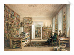 Alexander von Humboldt at his Library, 1856 by Anonymous