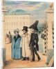 Walk (Self-portrait with father and sister), 1837 by Anonymous