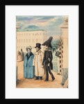 Walk (Self-portrait with father and sister), 1837 by Anonymous