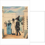 Walk (Self-portrait with father and sister), 1837 by Anonymous