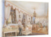 Interior with a child playing with a dog, 1846 by Anonymous