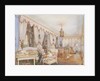 Interior with a child playing with a dog, 1846 by Anonymous