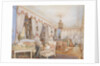 Interior with a child playing with a dog, 1846 by Anonymous