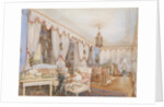 Interior with a child playing with a dog, 1846 by Anonymous