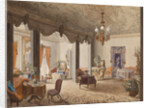 Drawing Room of Empress Alexandra Feodorovna at the Villa Butera near Palermo, 1846 by Anonymous
