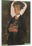 Self-Portrait with Peacock Vest Standing, 1911 by Anonymous