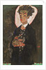 Self-Portrait with Peacock Vest Standing, 1911 by Anonymous