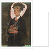Self-Portrait with Peacock Vest Standing, 1911 by Anonymous