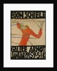 Self-portrait as Saint Sebastian. Poster for Schieles Exhibition at the Arnot Gallery, 1915 by Anonymous