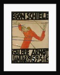 Self-portrait as Saint Sebastian. Poster for Schieles Exhibition at the Arnot Gallery, 1915 by Anonymous