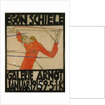Self-portrait as Saint Sebastian. Poster for Schieles Exhibition at the Arnot Gallery, 1915 by Anonymous