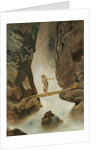 Girl Crossing a Mountain Torrent, 1880-1882 by Anonymous