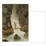 Girl Crossing a Mountain Torrent, 1880-1882 by Anonymous