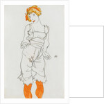 Woman in Underclothes and Stockings (Wally Neuzil), 1913 by Anonymous