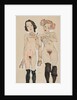 Two Naked Girls with Black Stockings, 1910 by Anonymous